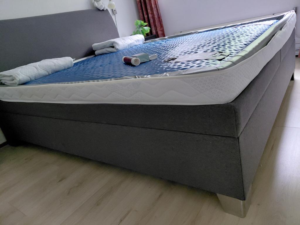 Cambridge cascade waterbed 180x210, 80% gestabiliseerd, Huis en Inrichting, Slaapkamer | Waterbedden, Ophalen, Solo-systeem, 210 cm