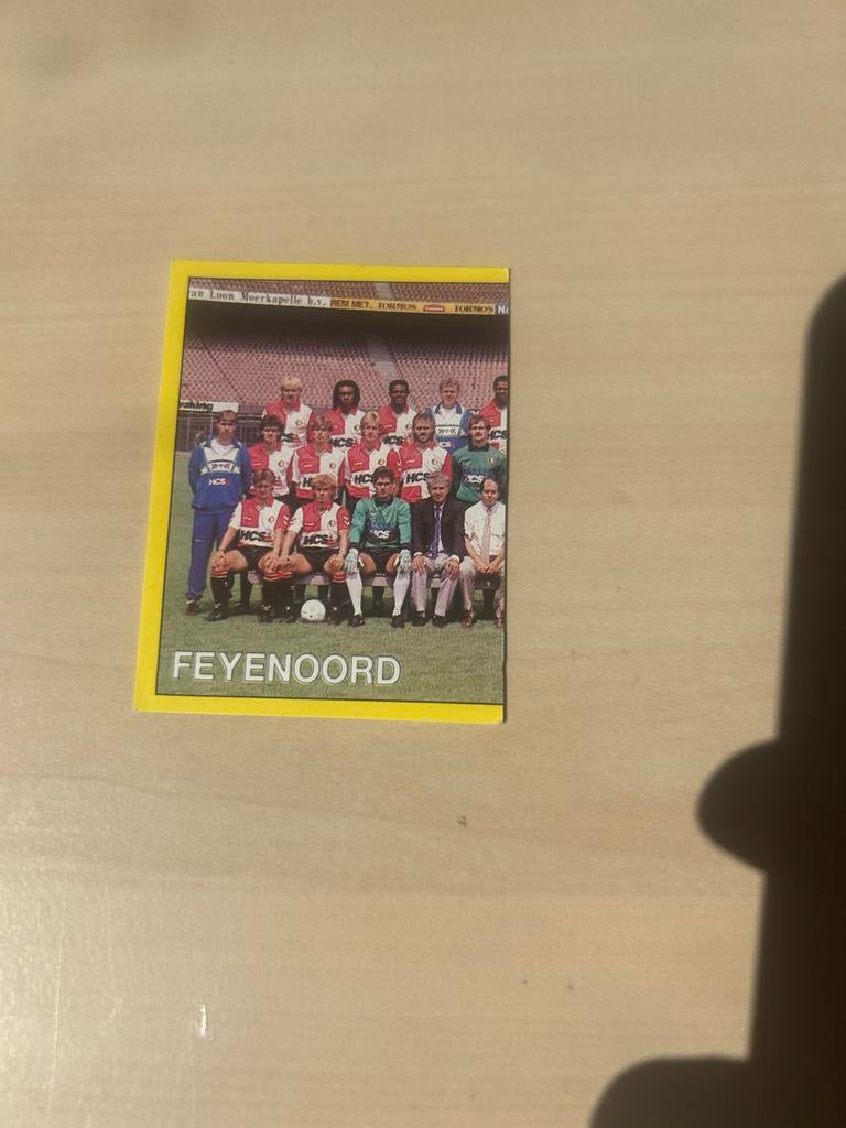 Feyenoord Voetbal 90 Panini Plaatje - Nummer 52, Ophalen of Verzenden, Zo goed als nieuw, Sticker