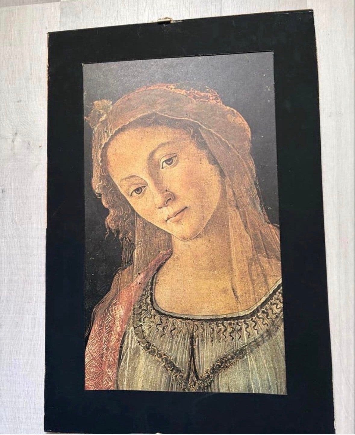 Vintage Fotocromia Botticelli's Venus - Istituto Fotocromo, Achter glas, Portret of Personen, Ophalen of Verzenden, Klassiek