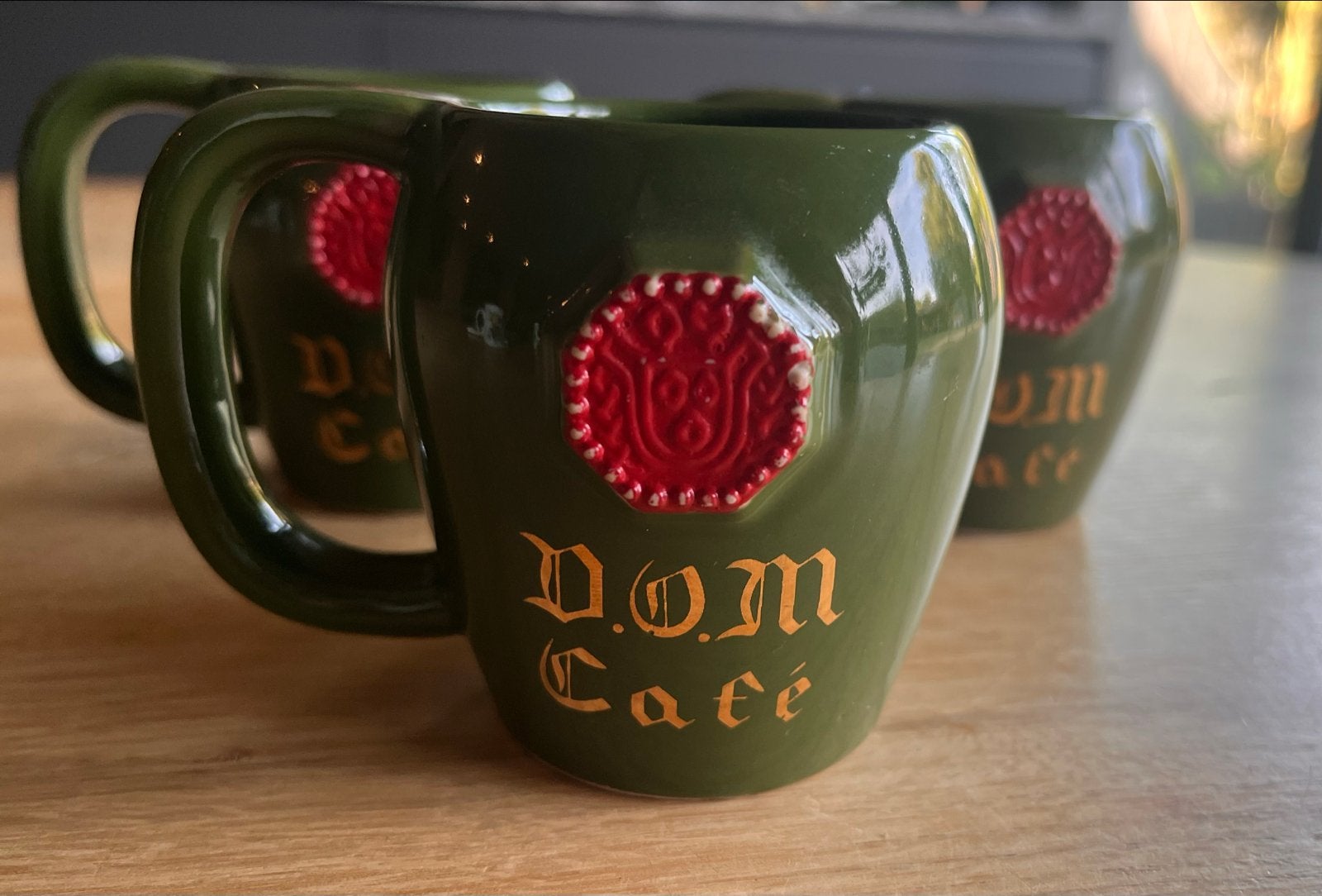 Vintage D.O.M. Cafe mokken - Set van 3, Ophalen of Verzenden
