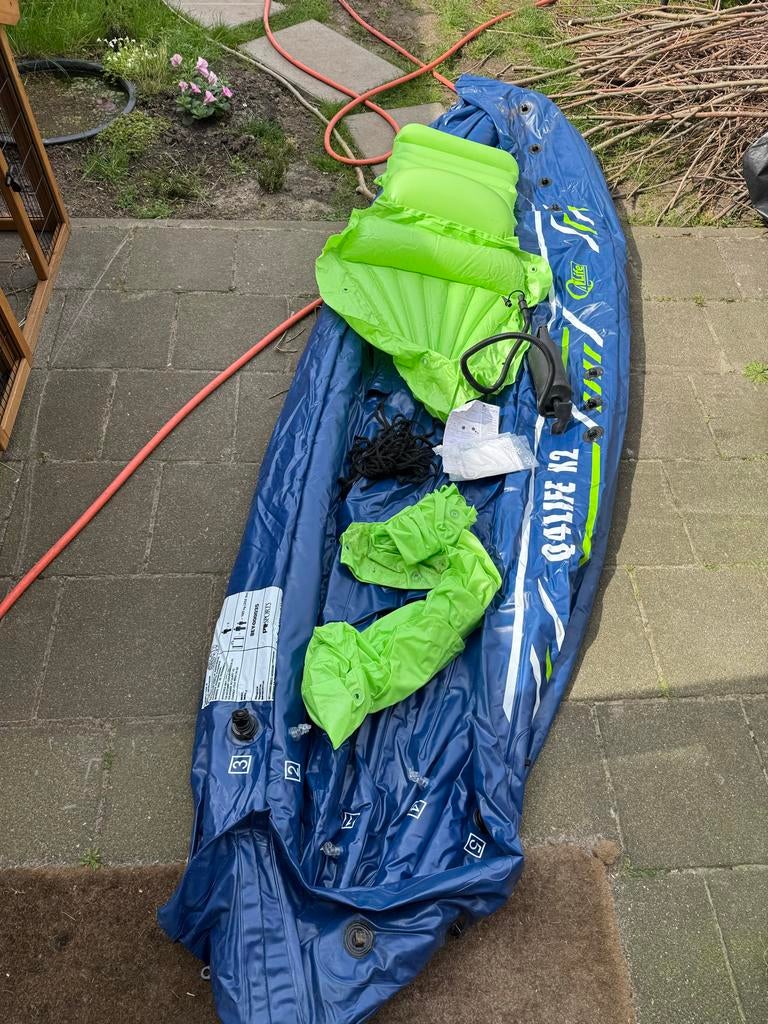 Opblaasbare kajak - Complete set, voordelig!, Watersport en Boten, Kano's, Ophalen, Zo goed als nieuw, Kajak