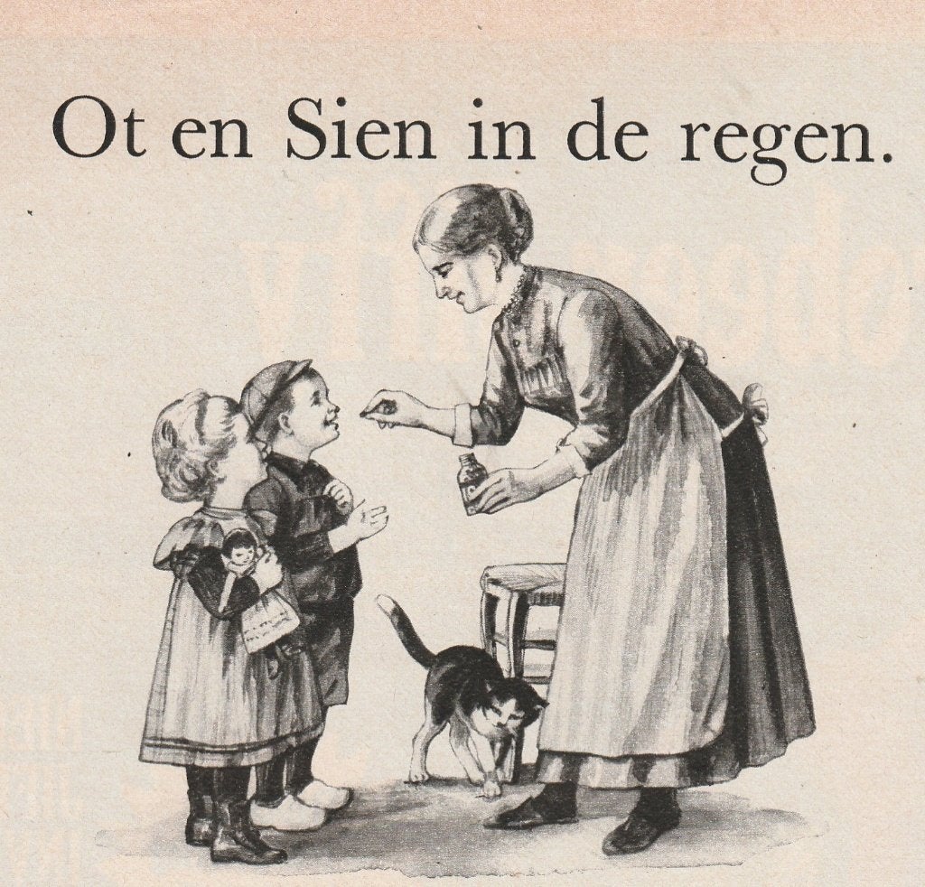Retro reclame 1969 Davitamon Ot en Sien in de regen, Verzamelen, Verzenden, Overige typen