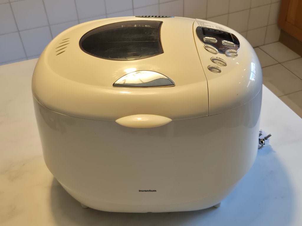 Inventum BM06 Broodbakmachine - Wit, Witgoed en Apparatuur, Broodbakmachines, Gebruikt, Met timer, 400 tot 800 gram deeg, Kijkvenster
