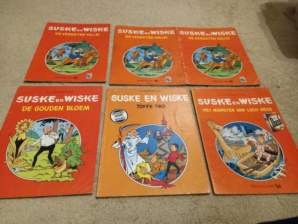 Suske en Wiske diverse reclame edities 1, Gelezen, Willy Vandersteen, Ophalen of Verzenden, Meerdere stripboeken