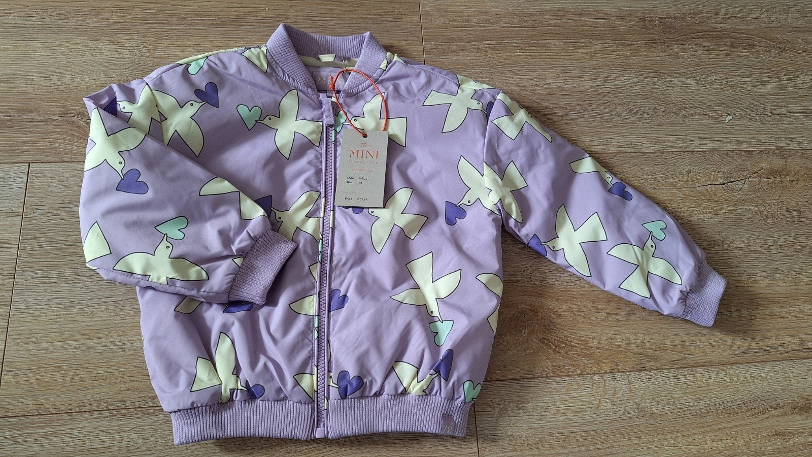 Nieuw! prachtige lila jas van Z8 mini maat 98! Style Melis, Ophalen of Verzenden