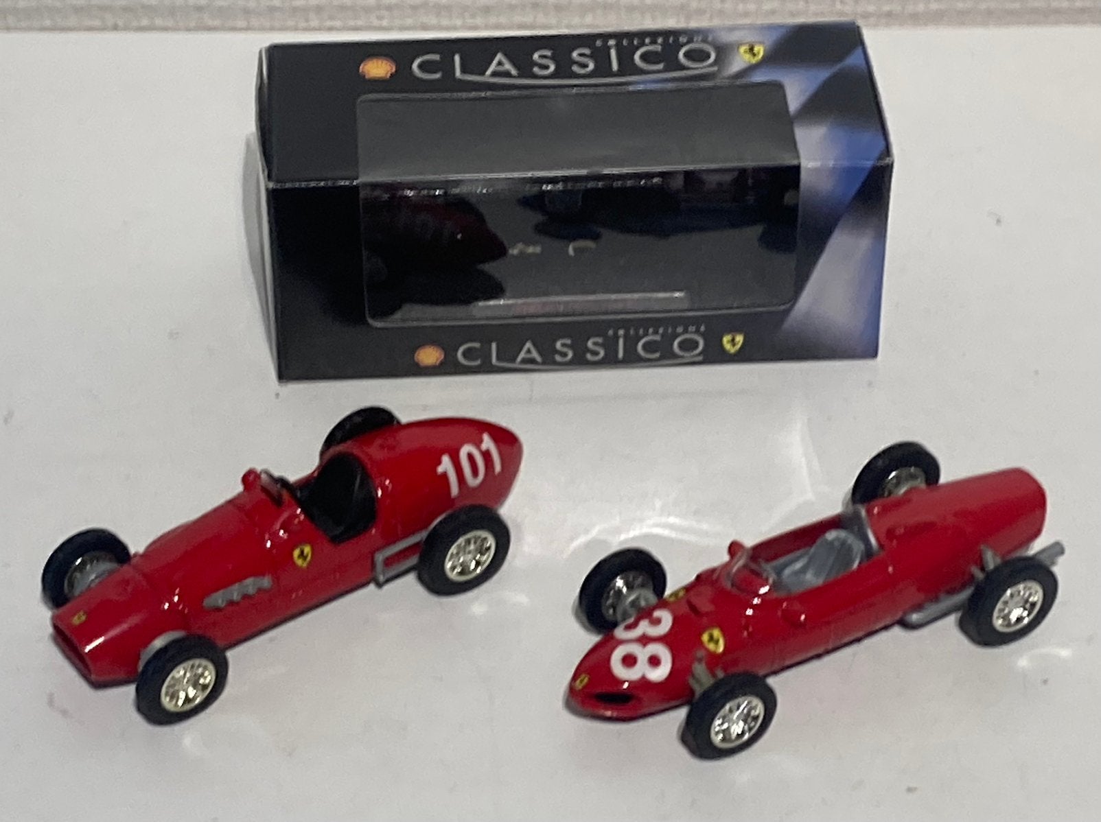 2 x ferrari 500f2 en 156 uitgave shell, Ophalen of Verzenden, Zo goed als nieuw, Auto's
