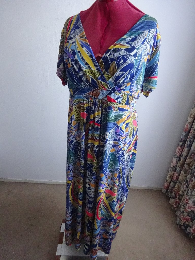 Paprika midi jurk mt 48/50, Kleding | Dames, Verzenden, Zo goed als nieuw, Overige kleuren, Jurk