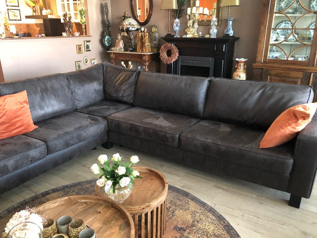 Hoek bankstel, Huis en Inrichting, Ophalen, Gebruikt, Minder dan 75 cm, Hoekbank