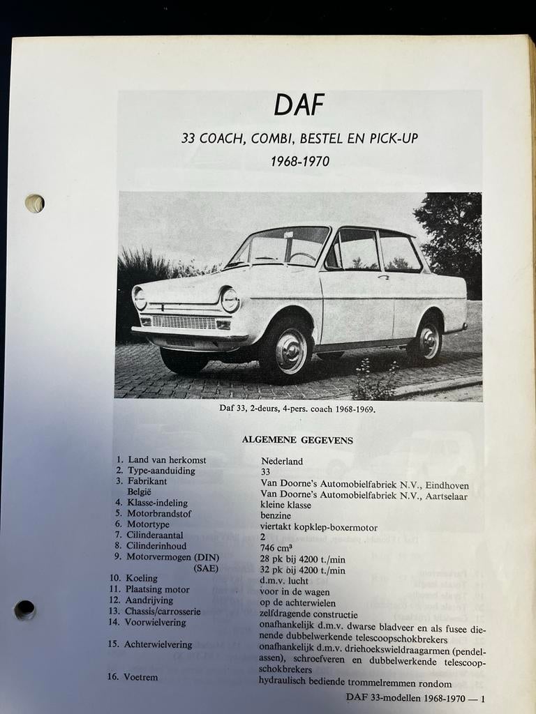 Vraagbaak DAF 33, Ophalen of Verzenden, Zo goed als nieuw, Overige merken