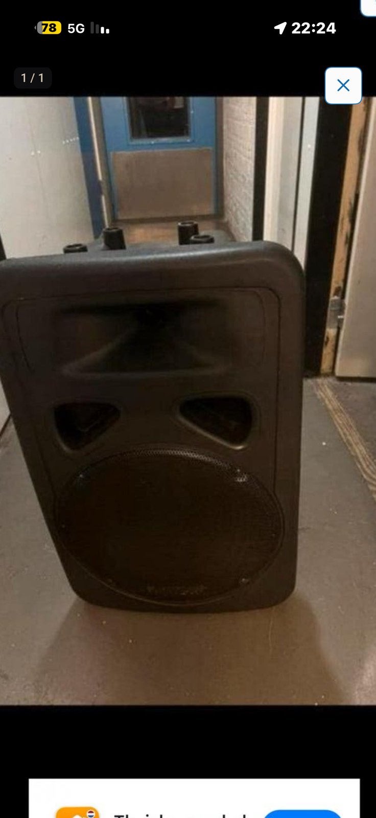 Skytec 12 inch pa set originele speker, Ophalen of Verzenden, Zo goed als nieuw