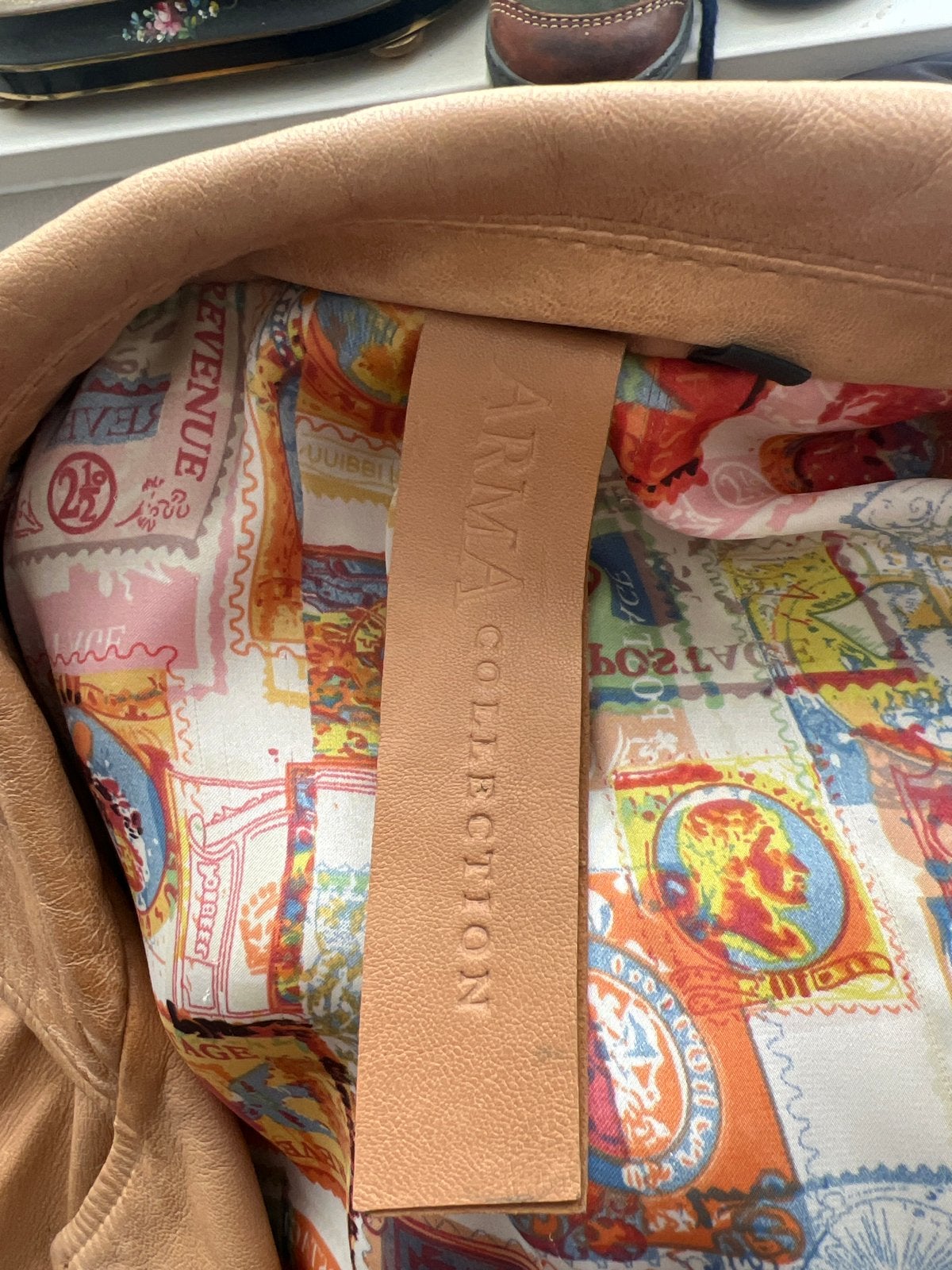 ARMA Collection leren jasje maat M, Ophalen of Verzenden, Zo goed als nieuw, Maat 38/40 (M), Beige