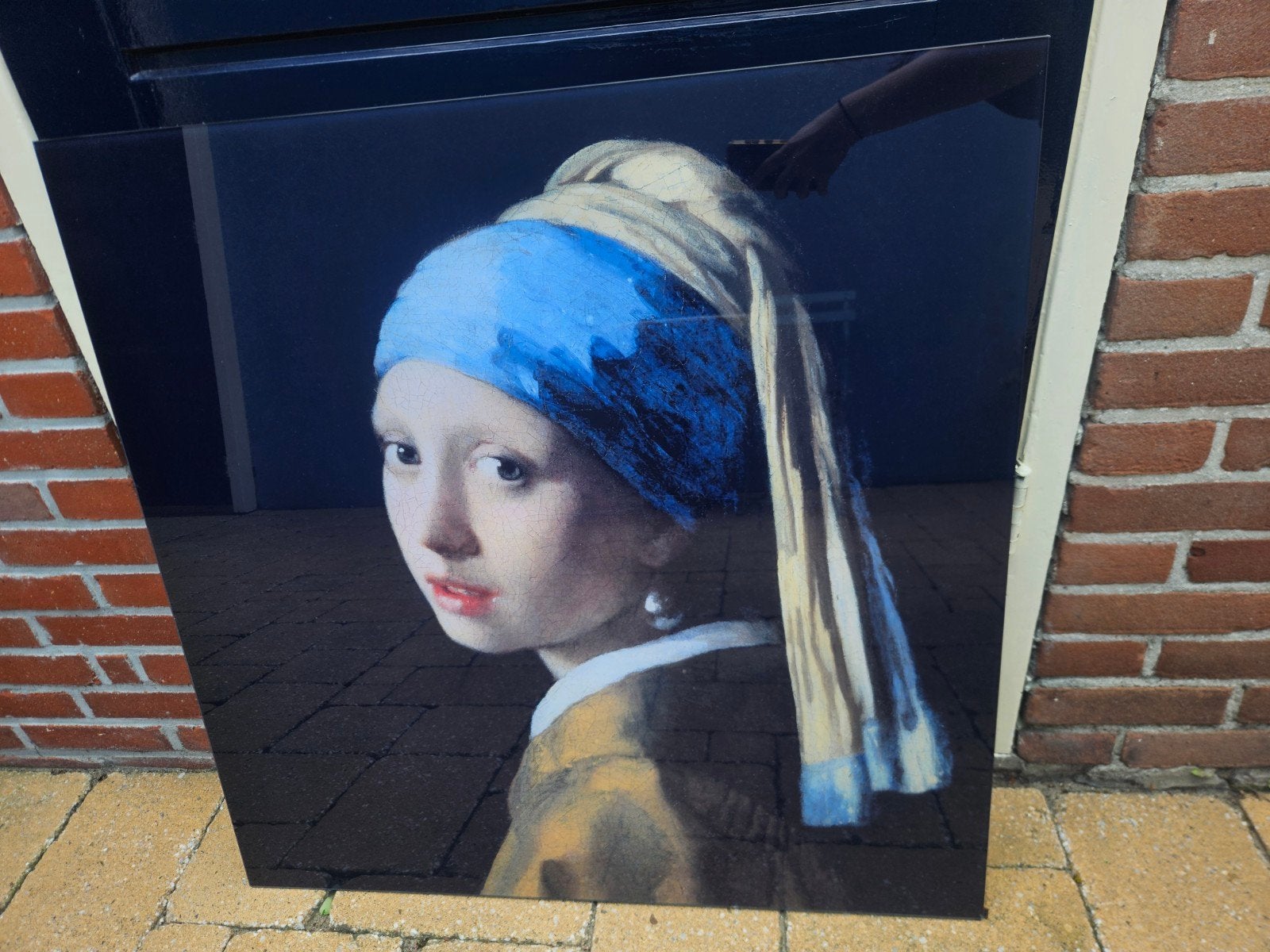 Het Meisje met de Parel - Johannes Vermeer reproductie, Portret of Personen, Overige ondergronden, Klassiek, Print