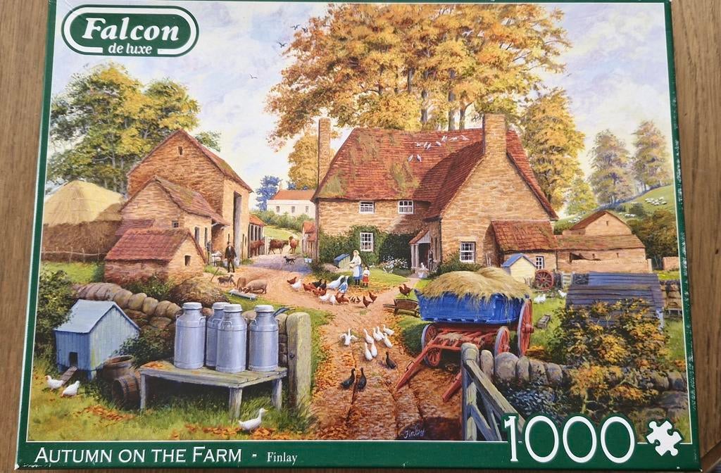 Falcon puzzel 1000st., Ophalen of Verzenden, 500 t/m 1500 stukjes, Zo goed als nieuw