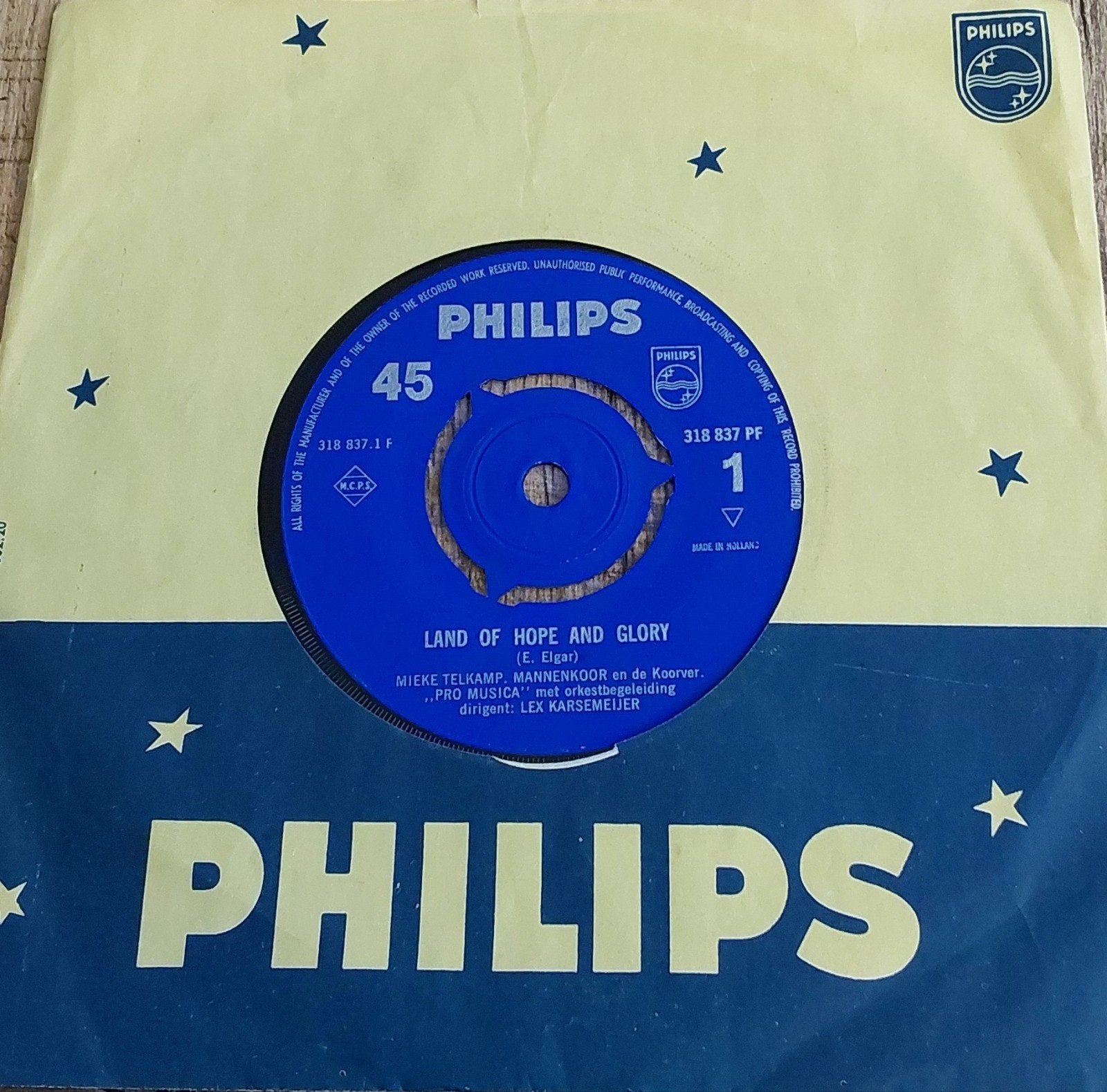 Mieke Telkamp - Land of Hope and Glory (Vinyl Single), Ophalen, Gebruikt, Klassiek, 7 inch