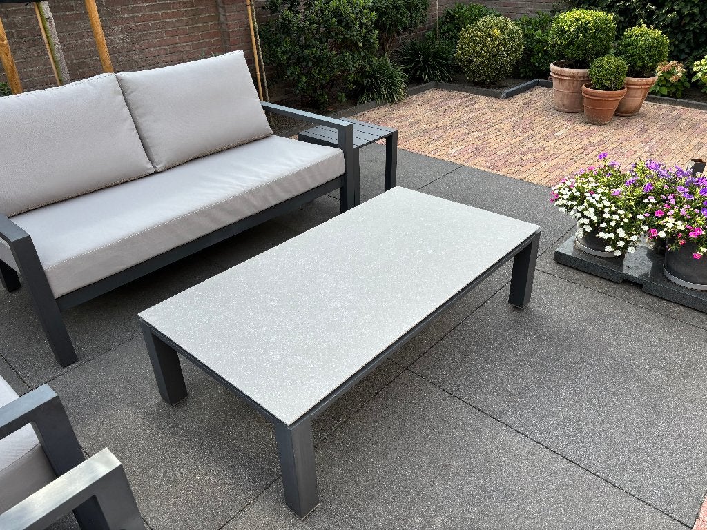 Tuintafel LIFE voor loungeset, Ophalen, Zo goed als nieuw, Rechthoekig, Aluminium