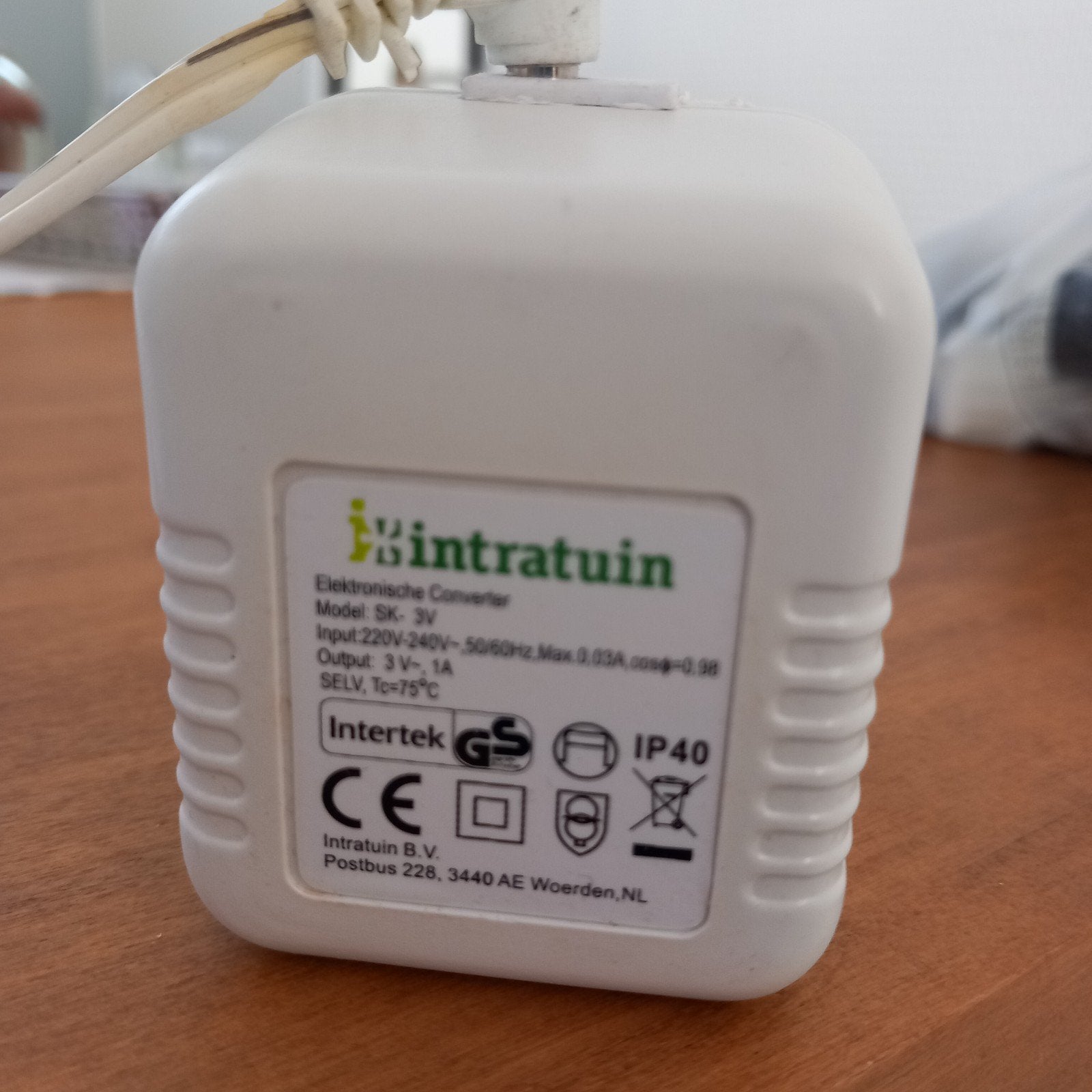 Adapter 3 volt voor kersthuisjes., Diversen, Ophalen of Verzenden, Zo goed als nieuw