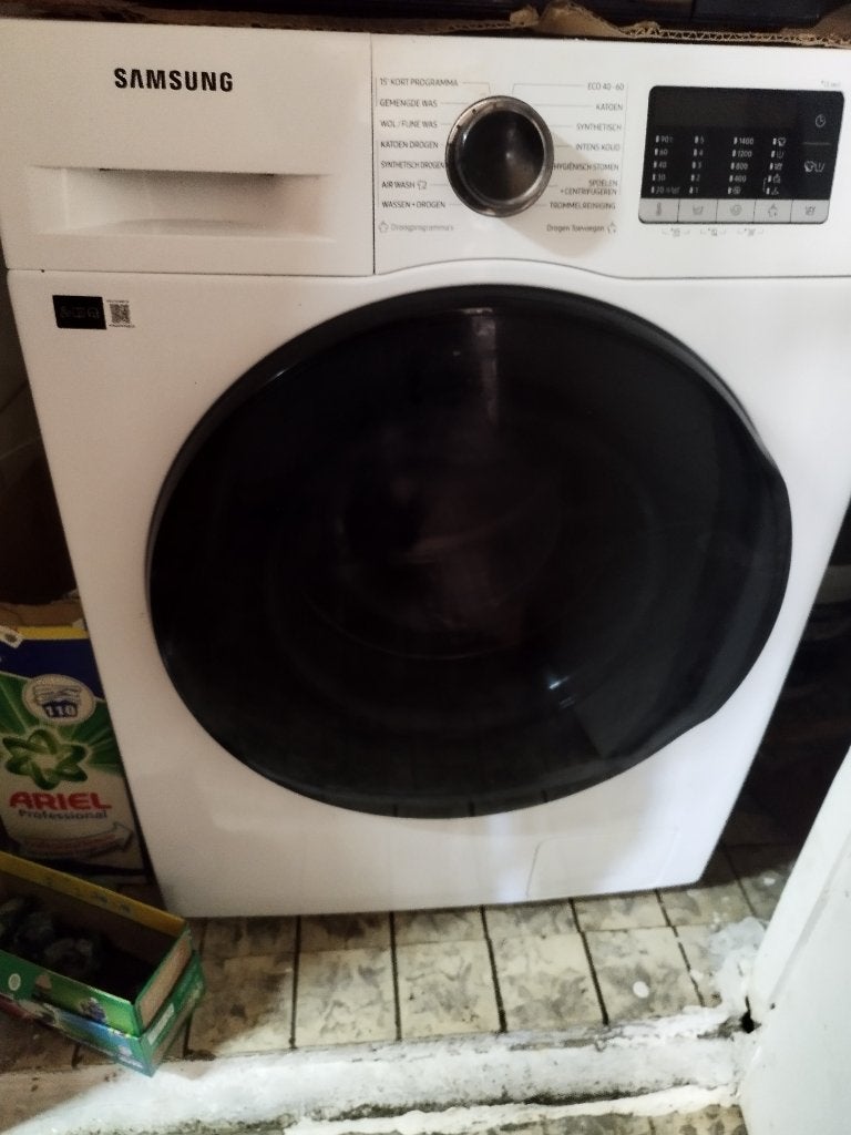 wasmachine, Ophalen, Gebruikt, Voorlader, 85 tot 90 cm