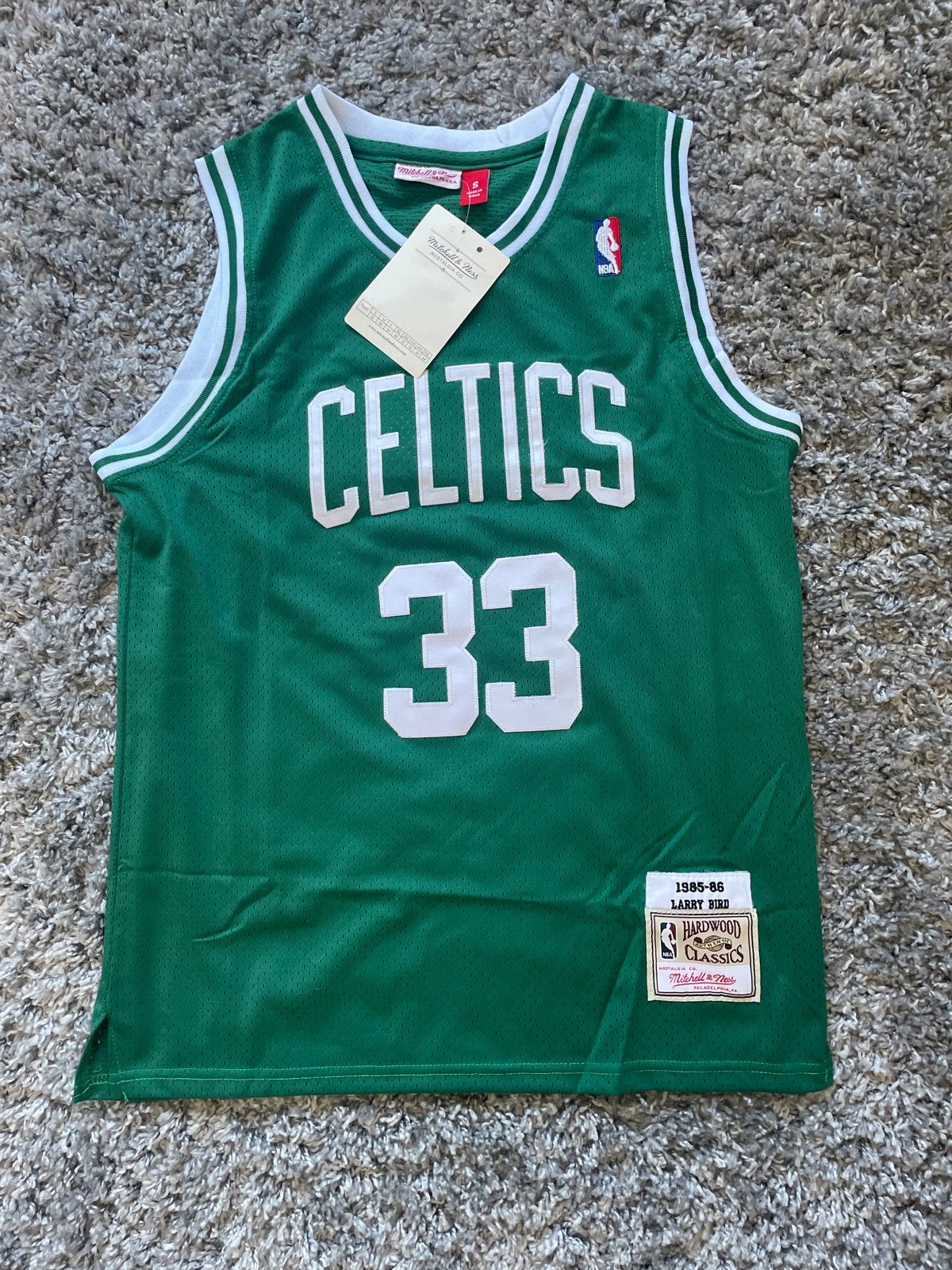 Mitchell & Ness Boston Celtics Larry Bird Jersey, Nieuw, Overige maten, Ophalen of Verzenden, Groen
