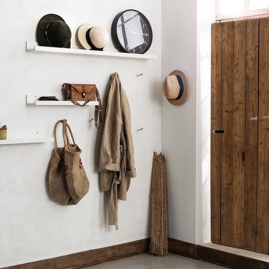 GERESERVEERD Nieuw! 3x Ikea Mosslanda fotoplank 115 cm wit, Huis en Inrichting, Woonaccessoires | Wandplanken en Boekenplanken