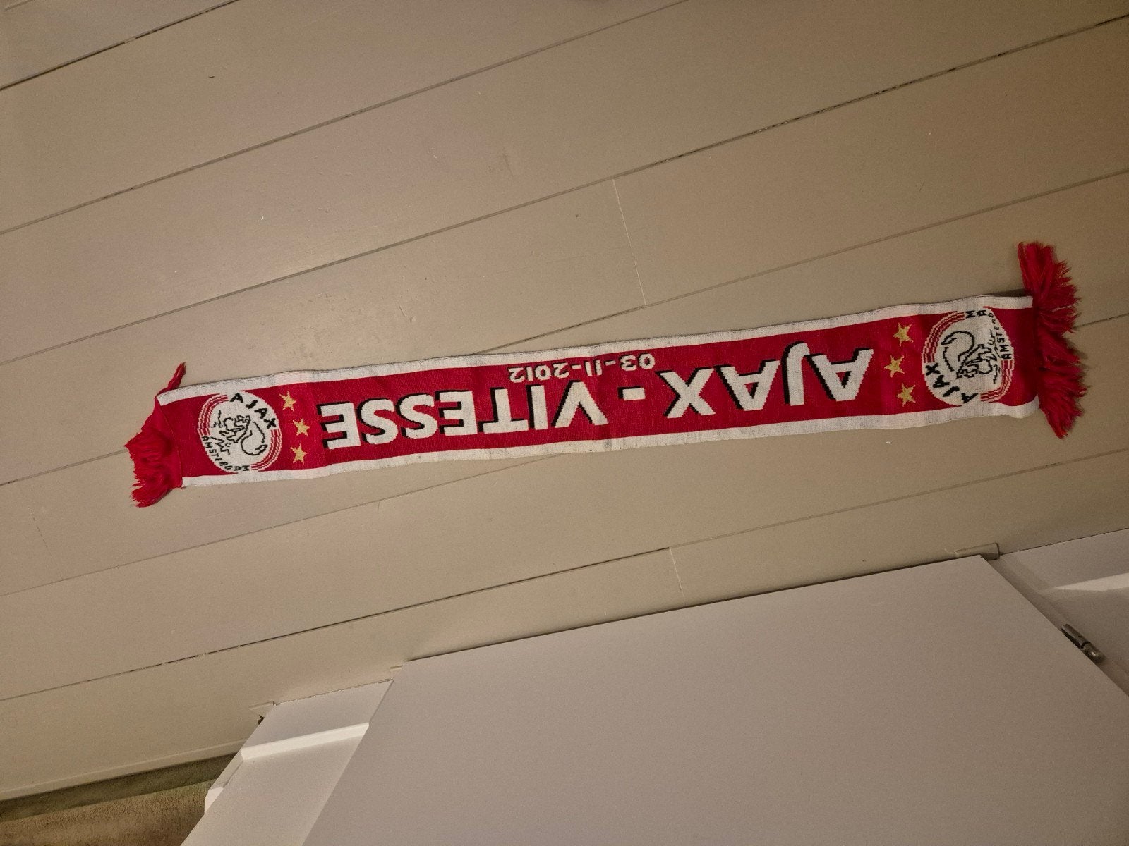Ajax - Vitesse sjaal 03-11-2012, Ophalen of Verzenden, Zo goed als nieuw, Clubaccessoires