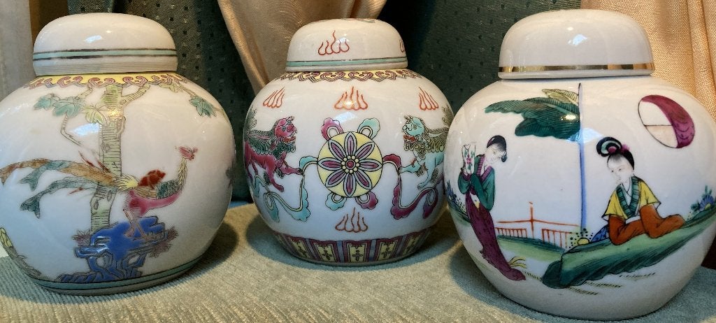 3 Oude Gember potten China Prijs is per stuk!., Antiek en Kunst, Ophalen