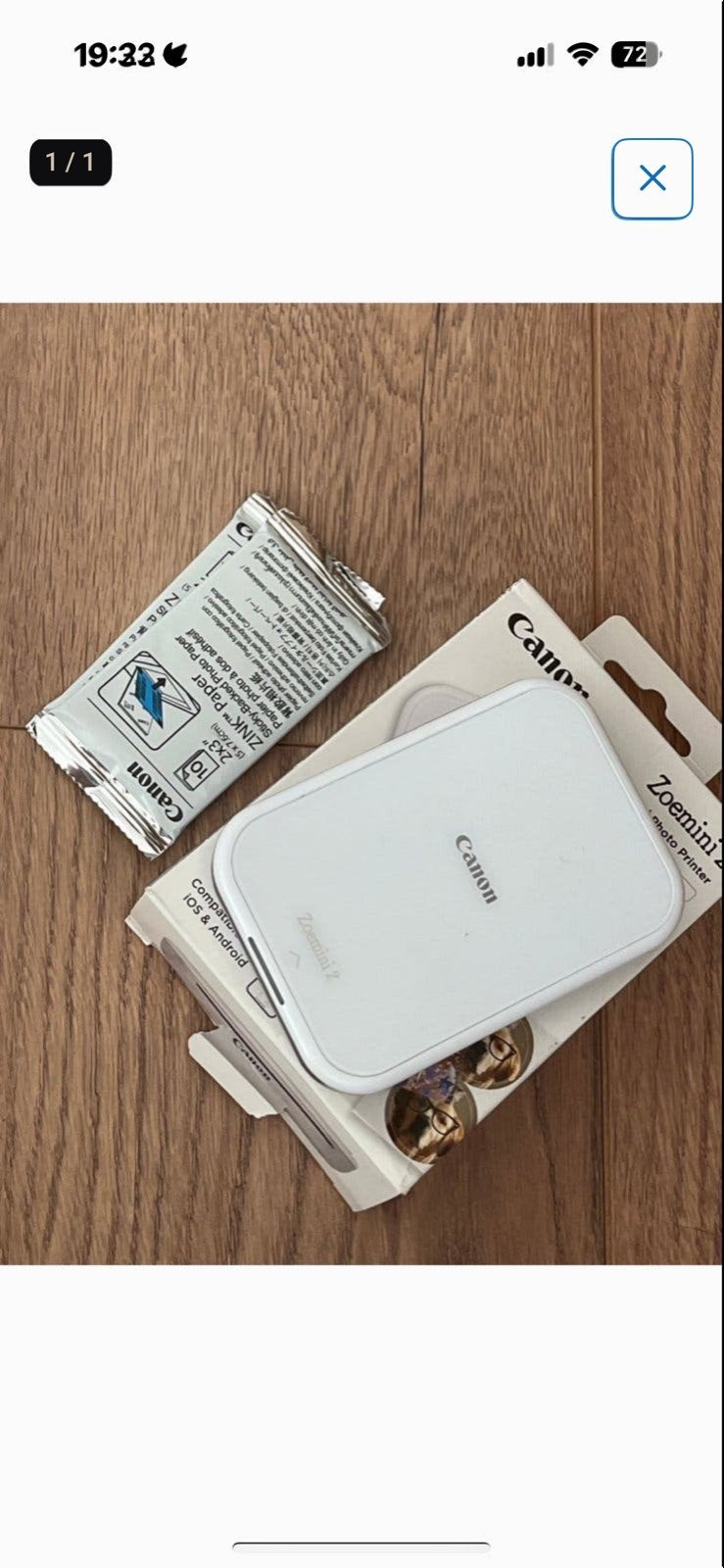 Canon Zoemini 2 Mobiele Fotoprinter - Zo goed als nieuw, Fotoprinter, Kleur printen, Ophalen of Verzenden, Zo goed als nieuw