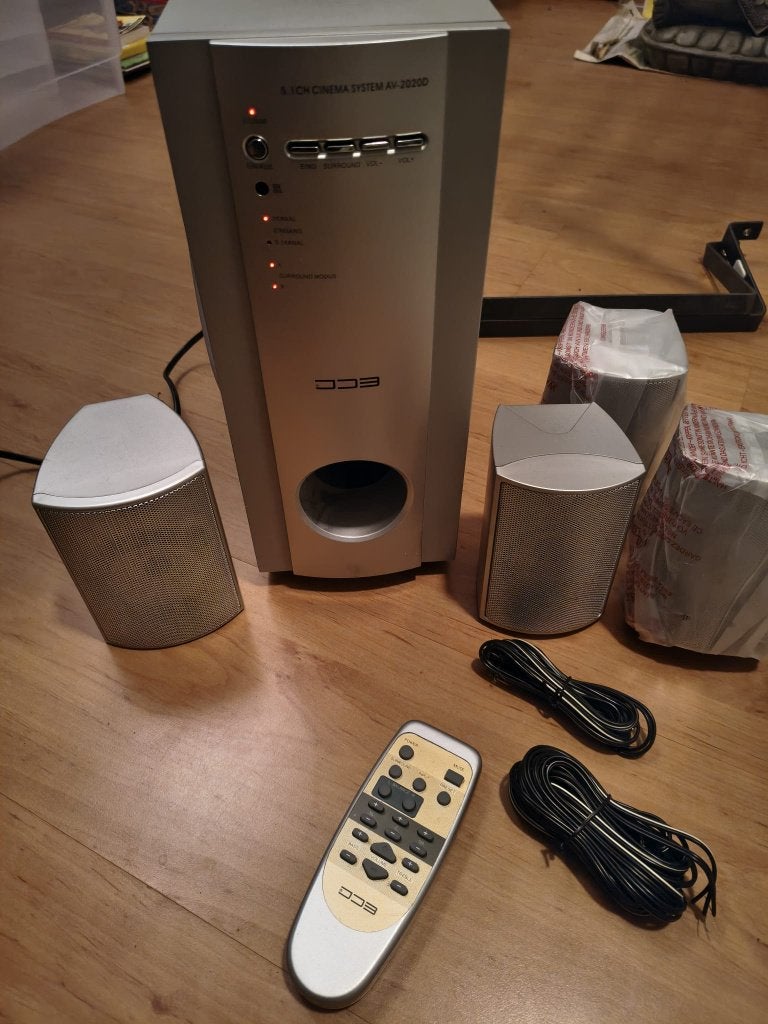 dolby surround ECC incl AB 100 watt!, Gebruikt, 70 watt of meer, 5.1-systeem, Overige spelers