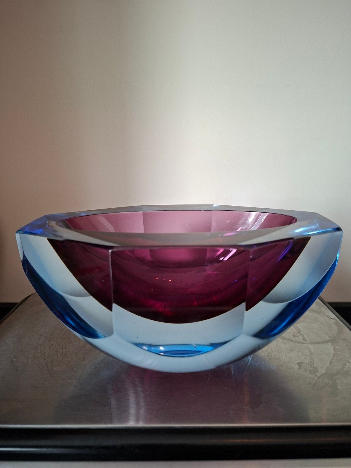 Vintage Murano Sommerso Schaal - Flavio Poli Seguso Jaren 60, Ophalen of Verzenden