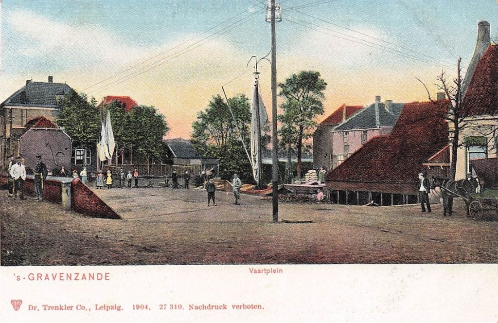 702-418-027 S-Gravenzande Vaartplein, Verzamelen, Verzenden, Voor 1920, Zuid-Holland