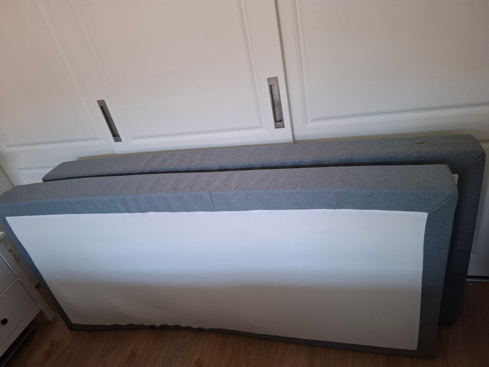 Twee eenpersoons boxspringmatrassen, Ophalen, Gebruikt, 90 cm, 200 cm