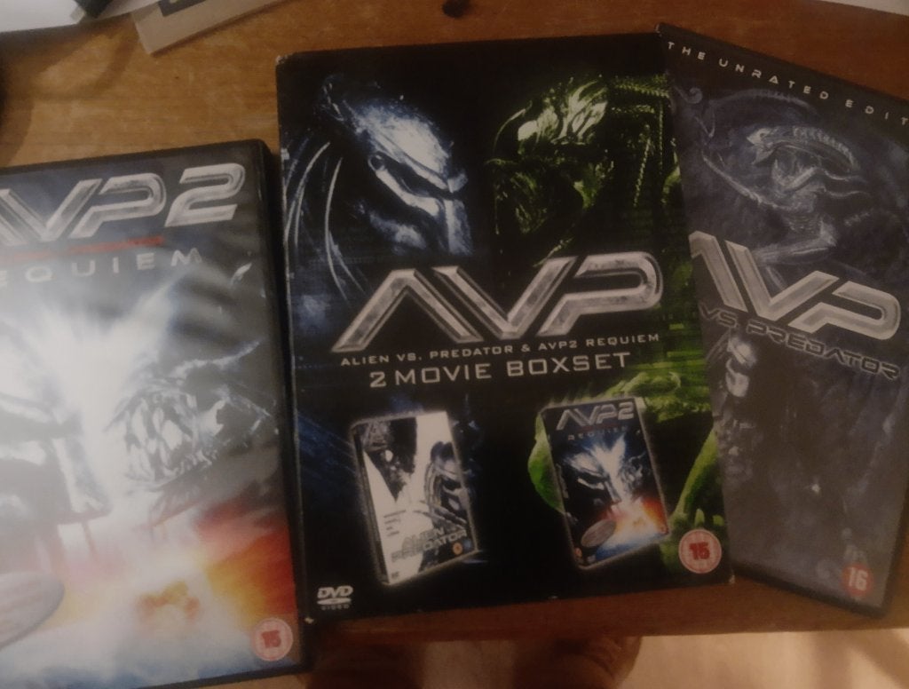 DVD BOX / Alien vs Predator (AVP 1+2), Vanaf 16 jaar, Verzenden, Gebruikt, Science Fiction