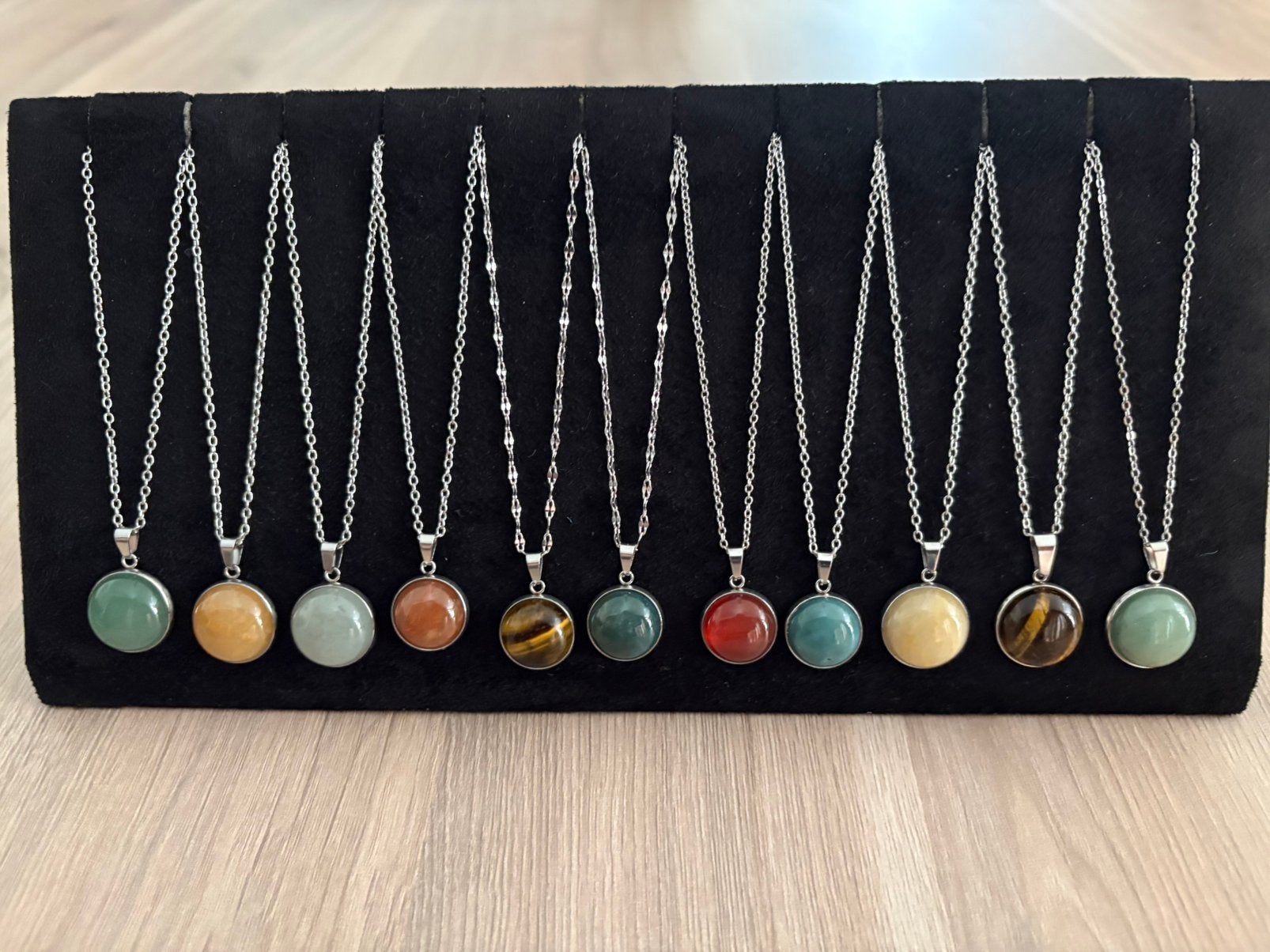 Edelsteen Hangers 16mm/18mm - Uniek & Zorgvuldig Geselecteer, Sieraden, Tassen en Uiterlijk, Kettingen, Nieuw, Steen of Mineraal
