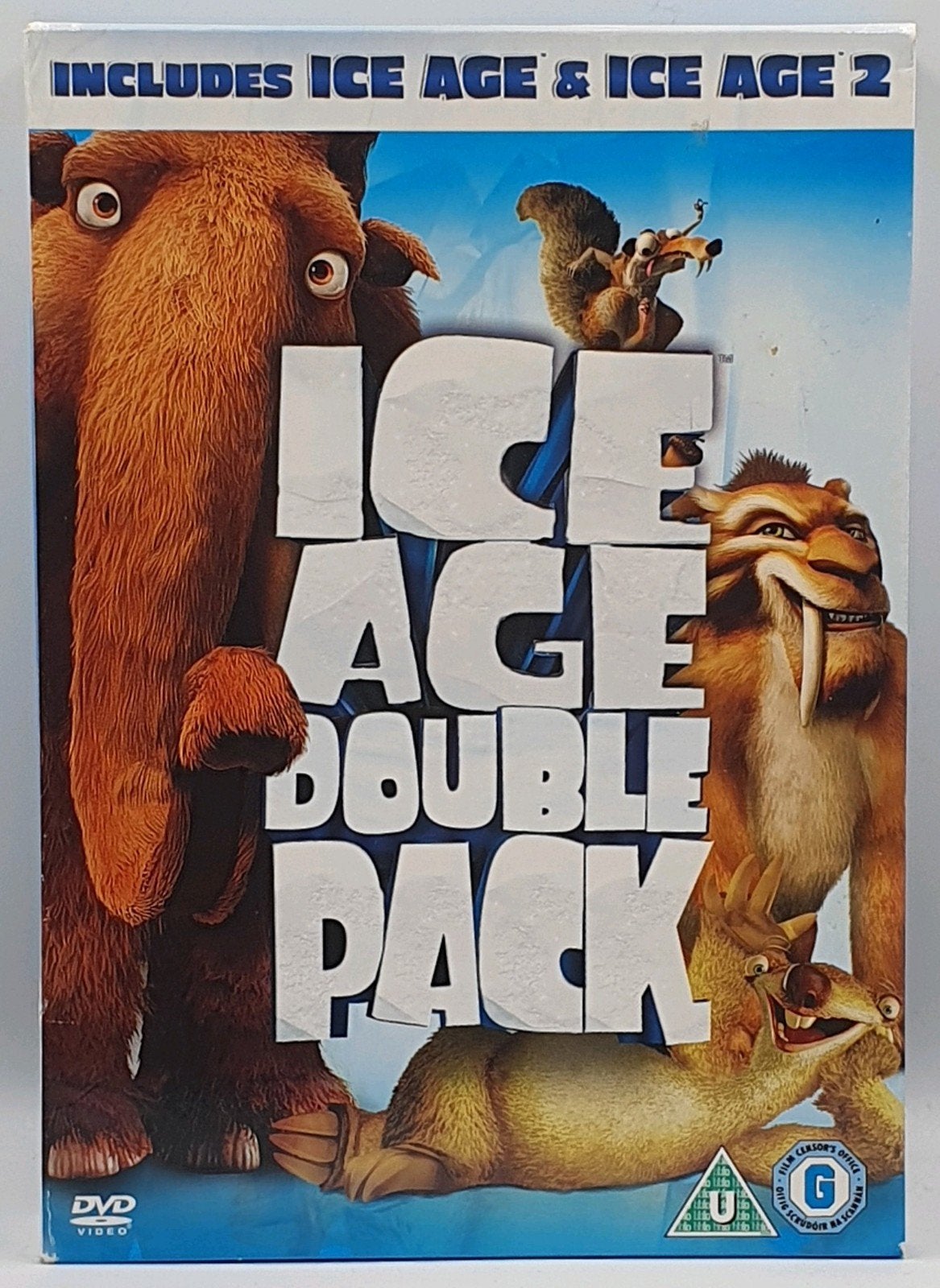 Te koop: Ice Age Double Pack DVD - Ice Age & Ice Age 2, Animatie, Engels, Ophalen of Verzenden, Inclusief doosje