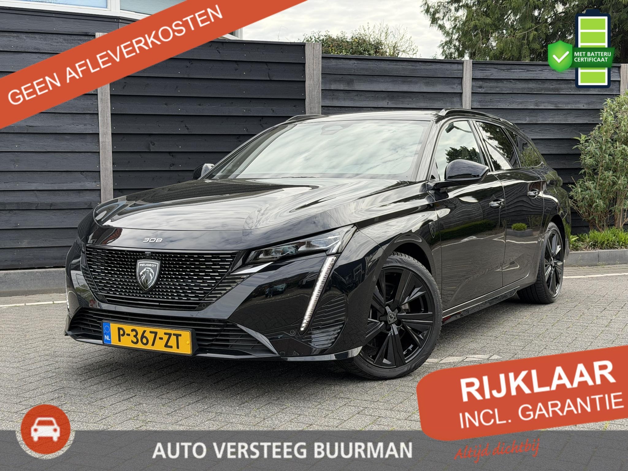 Peugeot 308 SW GT Pack Business 1.6 HYbrid 180PK EAT8 Automa, Auto's, Peugeot, 12 maanden, Gebruikt, 4 cilinders, 1634 kg
