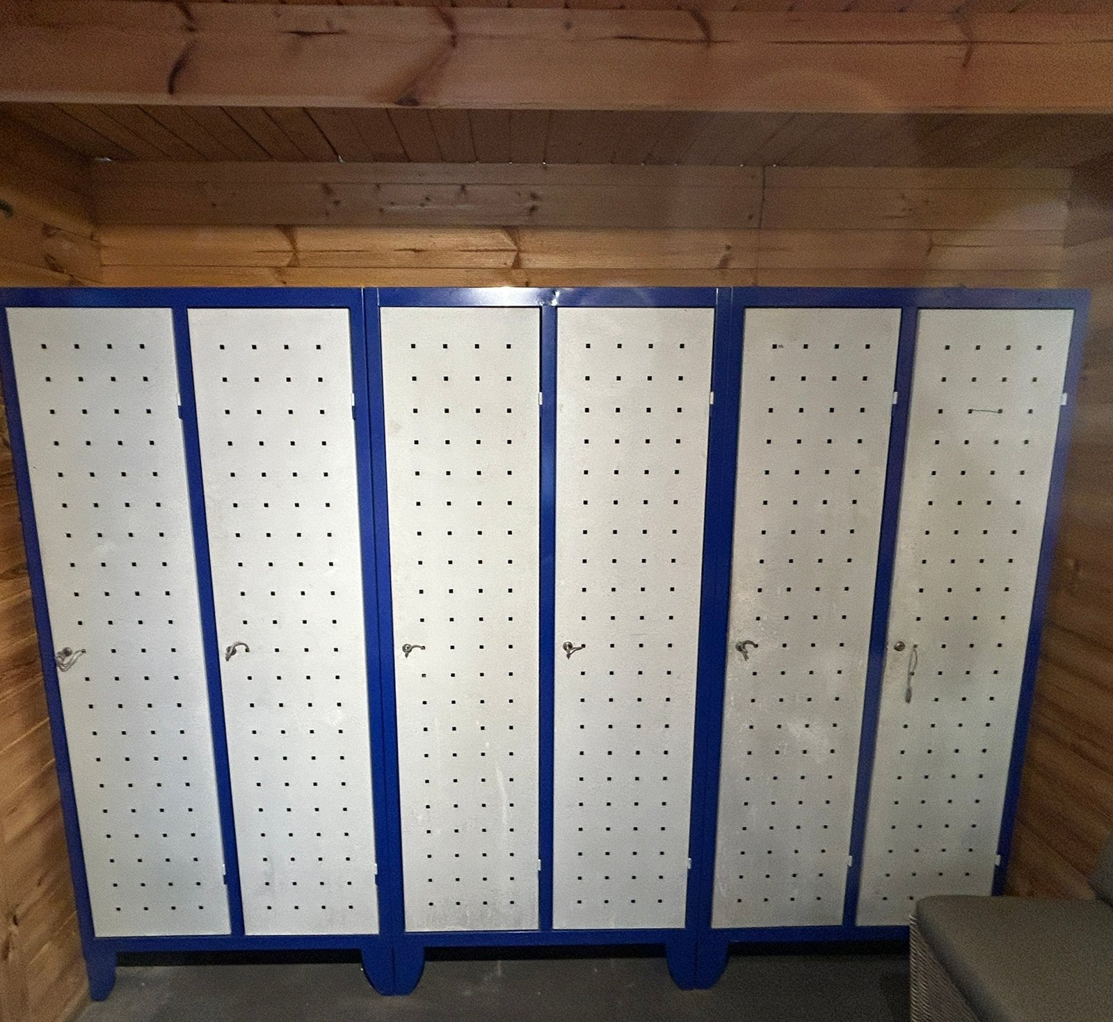 Metalen Lockers - 3 Gebruikte Lockerkaste met Slot, Ophalen, Gebruikt
