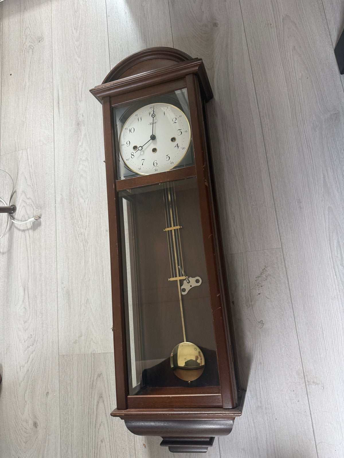 Mooie grote Franz Hermle mechanische wandklok / regulateur, Ophalen of Verzenden