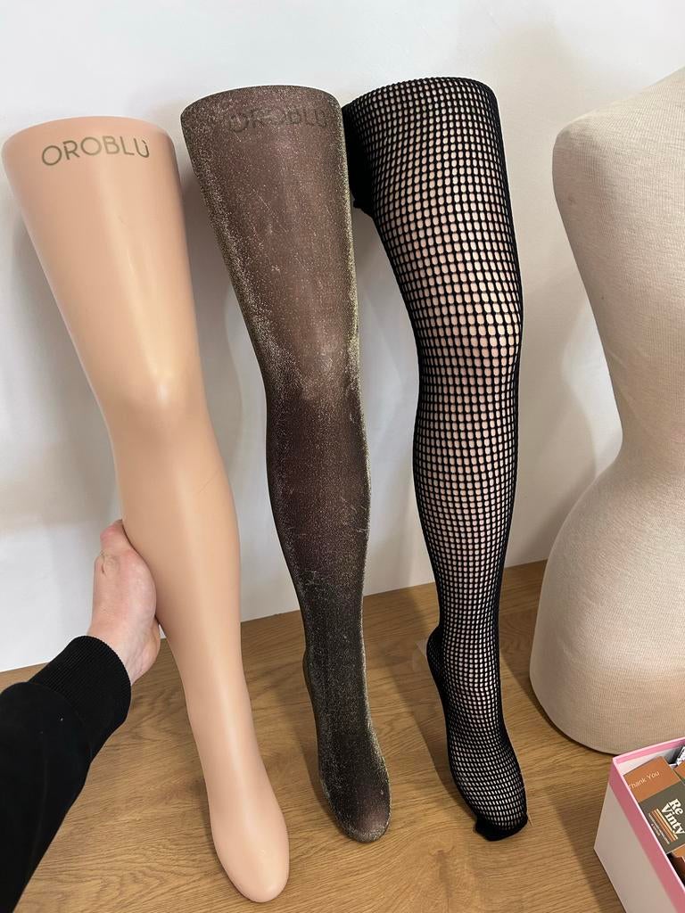 3x Pasbeen voor panty's - OROBLU en visnet, Overige typen, Overige kleuren, -, -