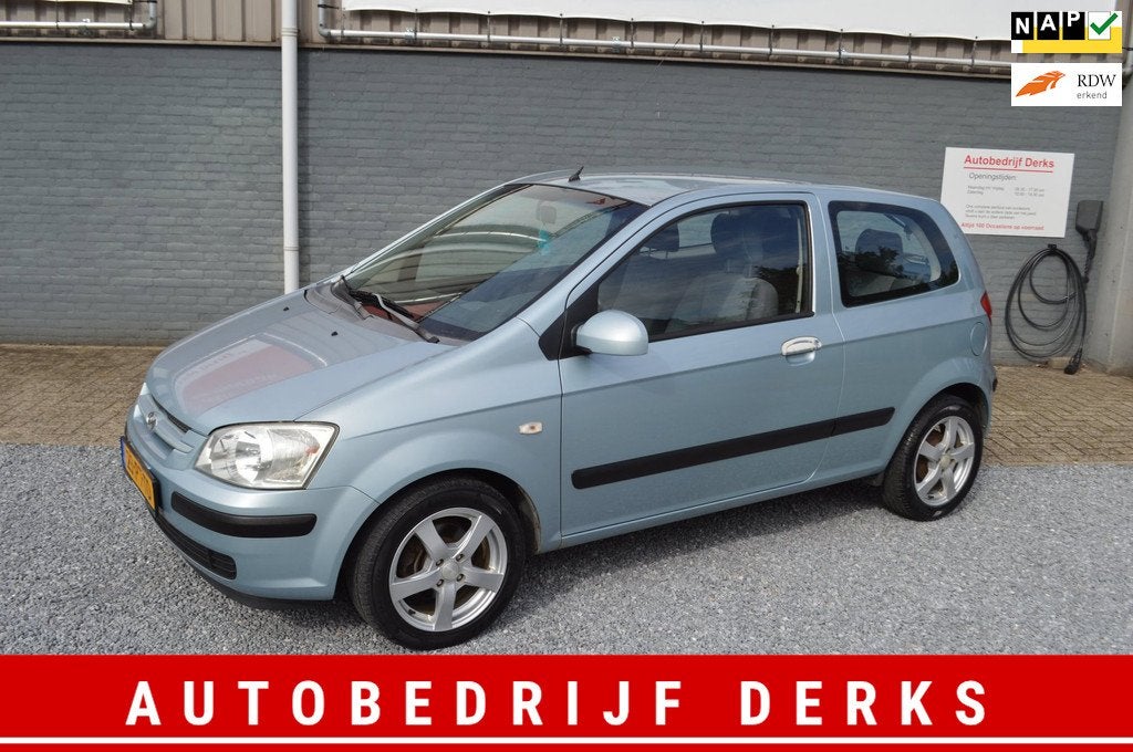 Hyundai Getz 1.4i Active Cool Airco Stuurbekrachtiging Jaar, Auto's, Hyundai, Voorwielaandrijving, 4 cilinders, Blauw, Origineel Nederlands
