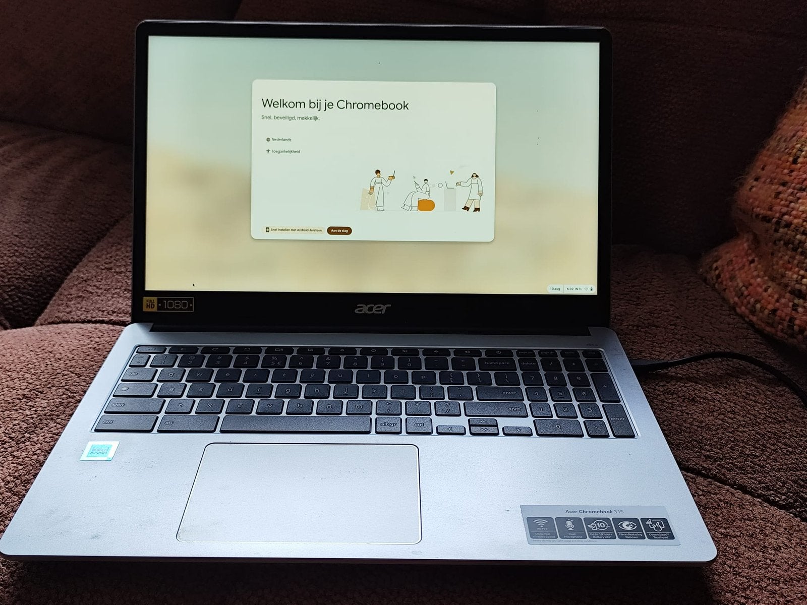 Acer laptop/cromebook, Ophalen, 4 GB of minder, 15 inch, Zo goed als nieuw