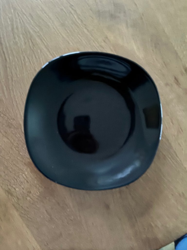 12 nieuwe zwarte vierkante diner borden ronde hoek 22,,5 cm, Huis en Inrichting, Nieuw, Ophalen of Verzenden, Bord(en), Overige stijlen