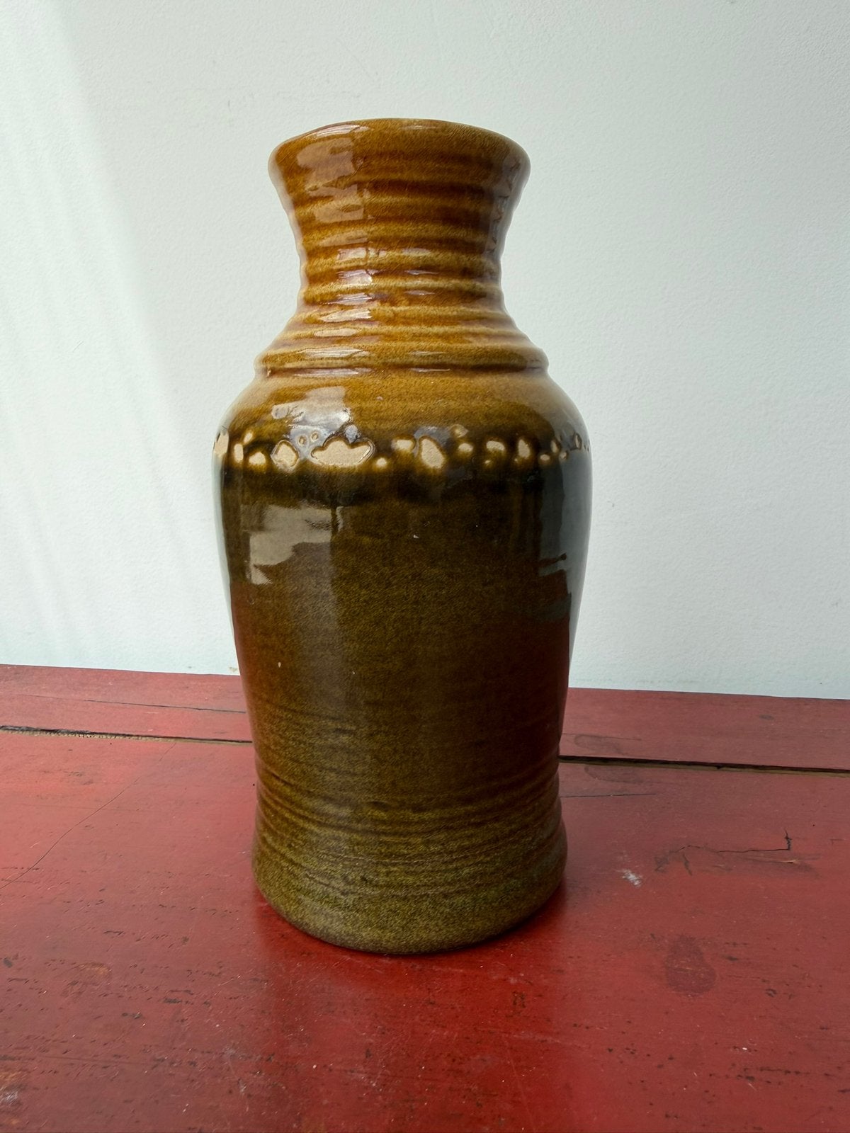VINTAGE West Germany vaas Fa. Bay, Overige kleuren, Aardewerk of Porselein, Ophalen of Verzenden, Zo goed als nieuw