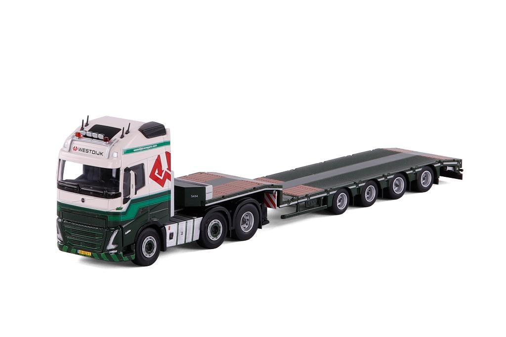 Volvo FH5 Globetrotter XL met semi-dieplader - Westdijk, Hobby en Vrije tijd, Modelauto's | 1:50, Ophalen of Verzenden, Nieuw