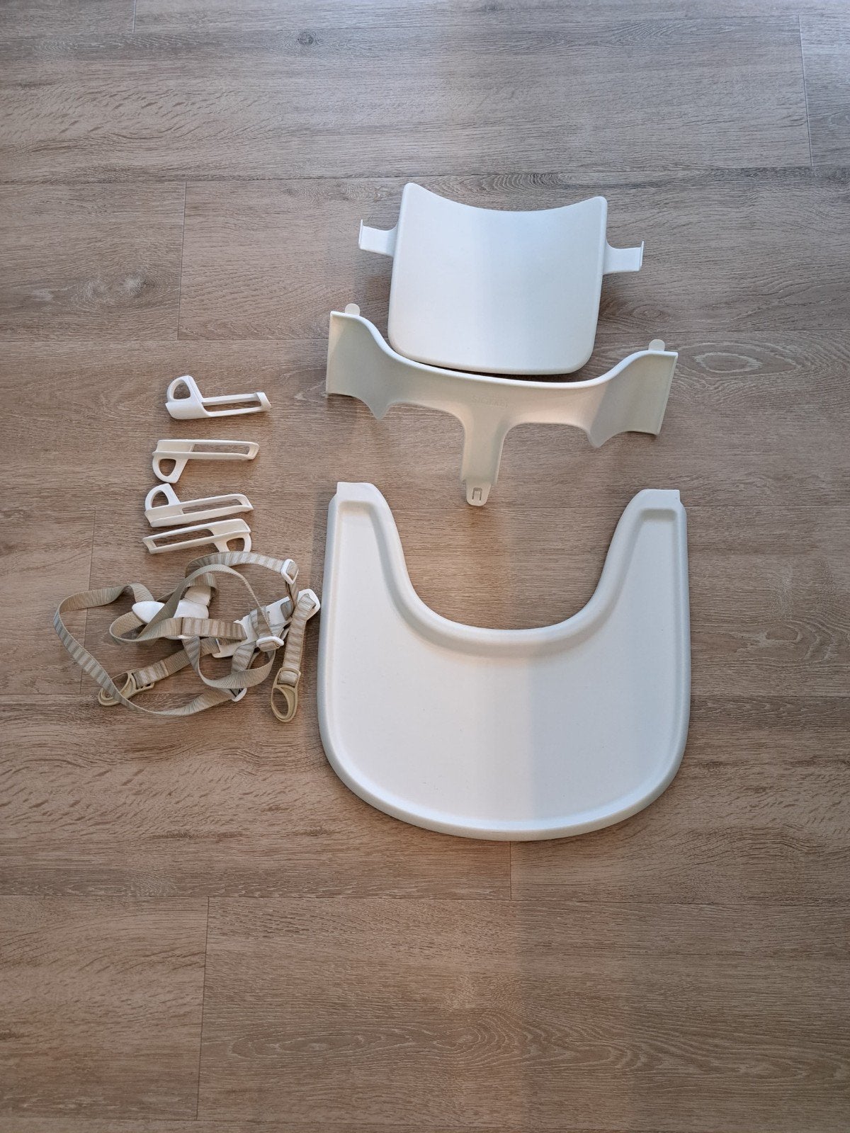 Stokke Tripp Trapp Baby Set met eetblad en gordel, Ophalen, Gebruikt, Meegroeistoel, Afneembaar eetblad