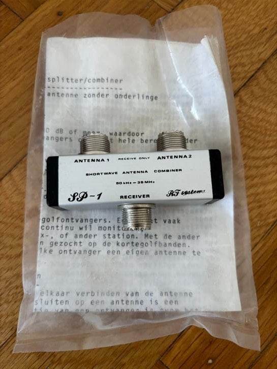 RF Systems SP-1 Shortwave Antenne Combiner/Splitter, Ophalen of Verzenden, Nieuw, Toebehoren