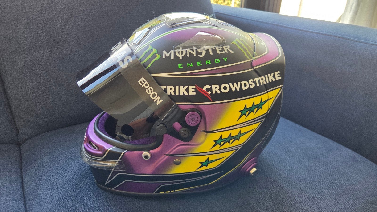 Lewis Hamilton Replica Helm - Interlagos 2021 (Full Size), Ophalen of Verzenden