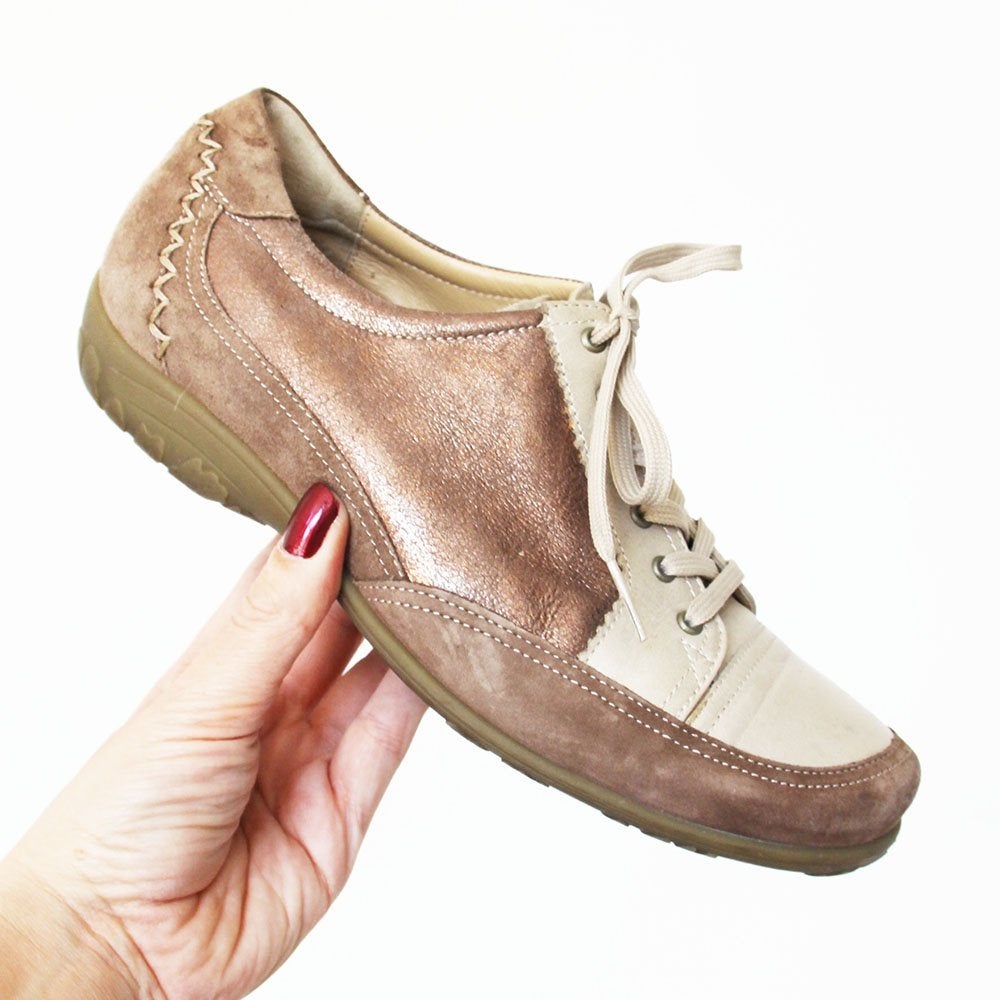 Prachtige Leren Durea Sneakers -s6 (Maat G 6 / 39) € 75,-, Durea, Overige kleuren, Ophalen of Verzenden, Sneakers of Gympen