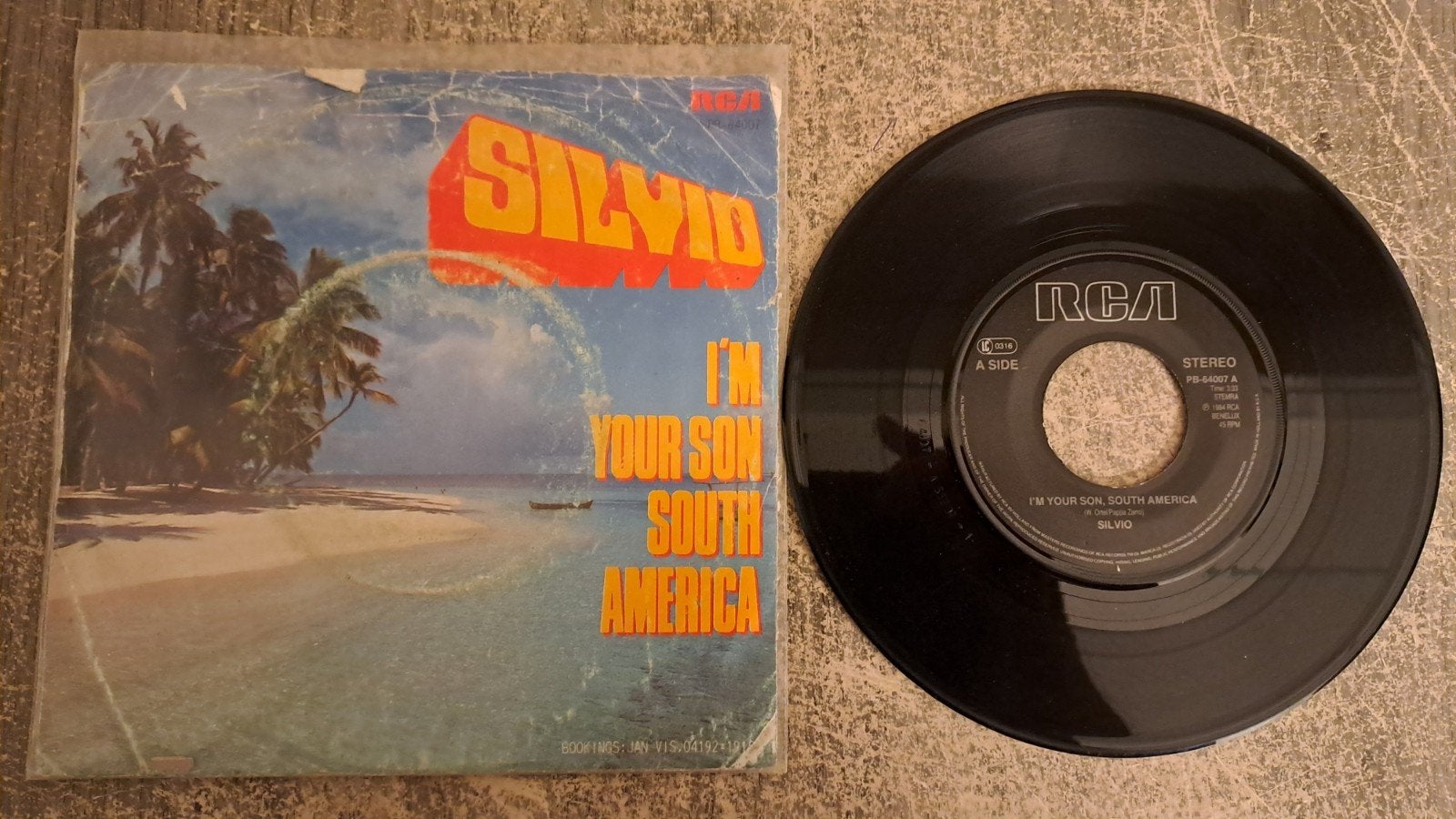 Silvo  - i'm your son south america, Gebruikt, 7 inch, Pop, Fotohoes