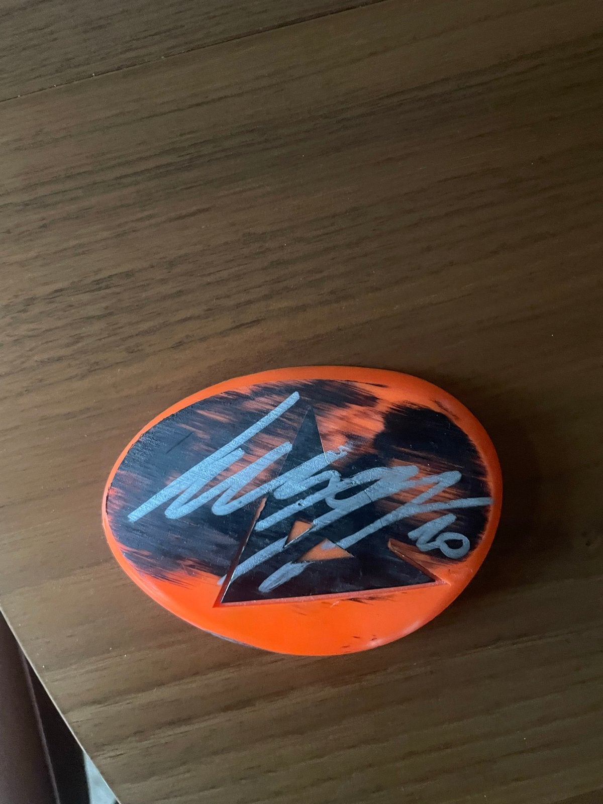 Luca Marini Gesigneerde Gedragen Knie Slider MotoGP 2024, Ophalen, Gebruikt, Motoren