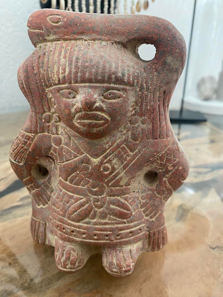 Beeldje mens, aardewerk, Mexico, Ophalen