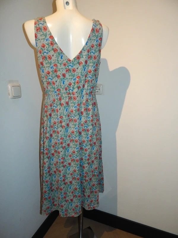 King Louie vintage look jurk in bloemen print kleuren L, Overige kleuren, Verzenden, Maat 42/44 (L), Zo goed als nieuw